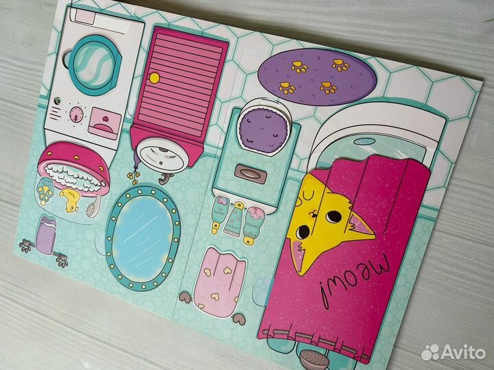 Книжка кукольный домик