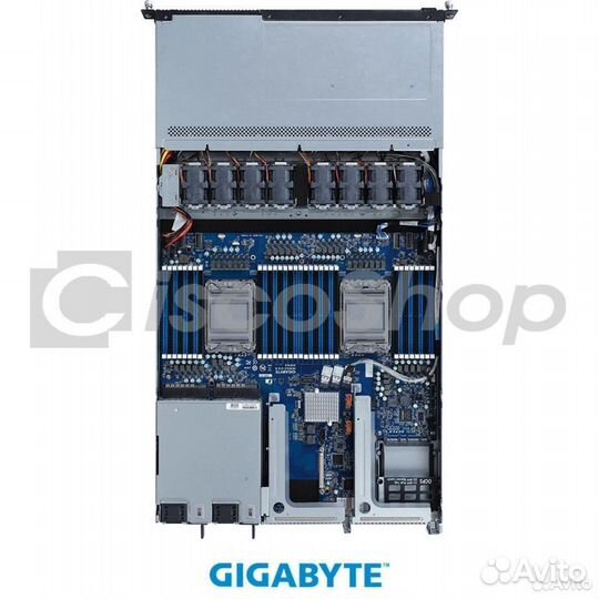 Платформа Gigabyte 1U R182-340, До двух процессоро