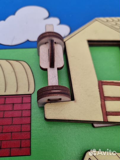 Развивающие деревянные игрушки доска бизиборд