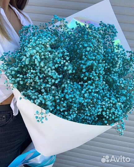 Шикарный букет из гипсофилы, доставка цветов