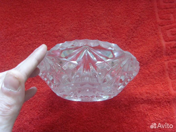 Огромная Хрусталь пепельница
