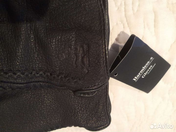 Перчатки кожаные(8разм.),новые