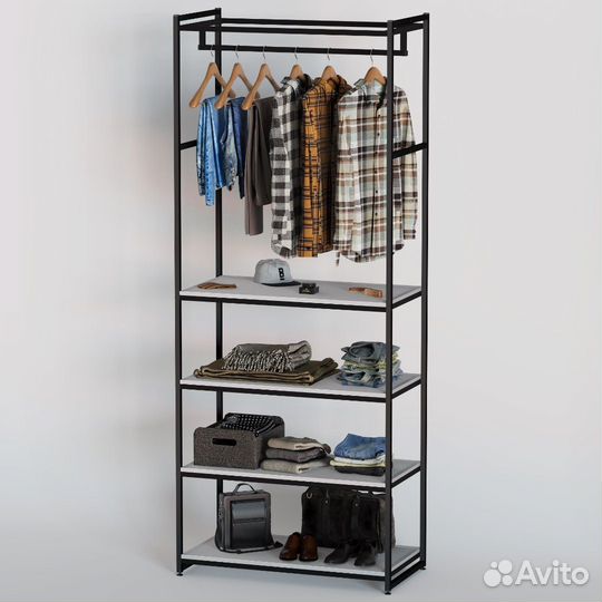 Стеллаж для одежды A2290-19-чб 220х90х45