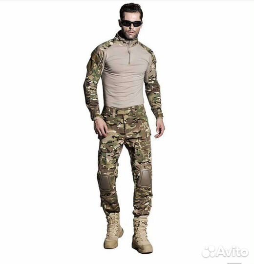 Тактический боевой костюм боец мох мультик олива