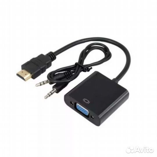 Переходник vga hdmi (+ jack 3.5 ) AUX
