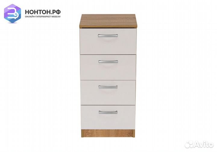 Комод Лотос 1.022 дуб сонома / белый глянец