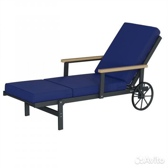 Шезлонг алюминиевый для сада и террасы Skatola