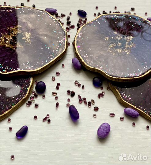 Подстаканники из эпоксидной смолы