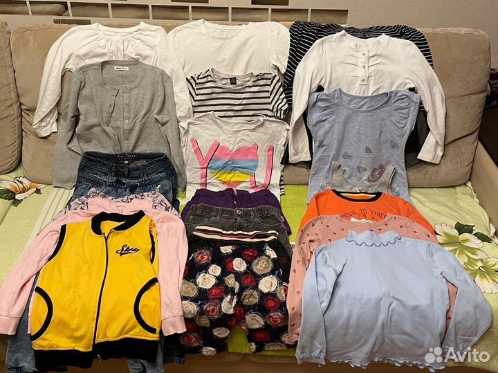 Вещи пакетом на девочку 128-134