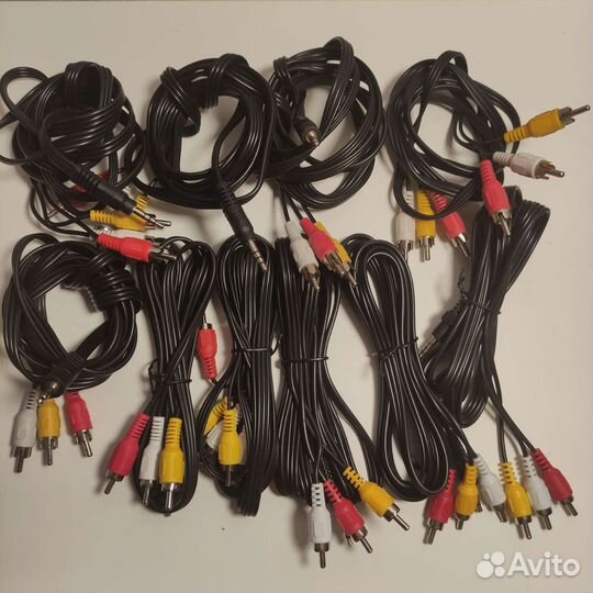 Кабель переходник 3rca- jack3.5