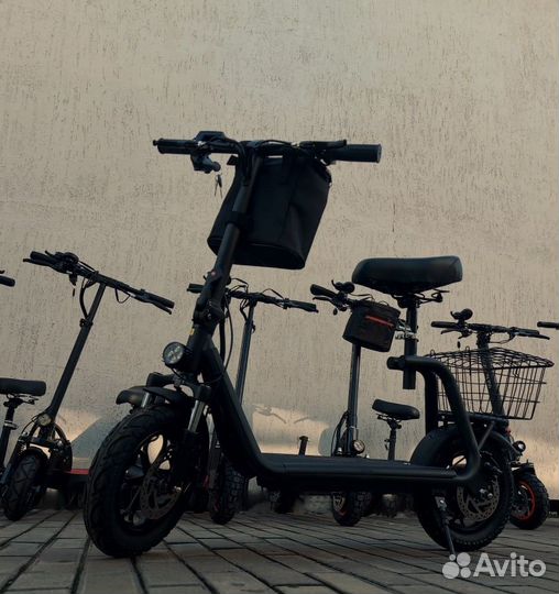 Электросамокат куго с1+ с большими колесами