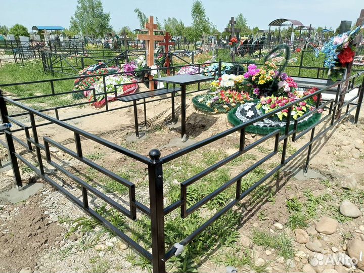 Ограды на кладбище,столы,лавки,навесы(беседки)
