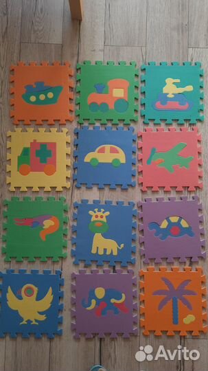 Детский ковер пазл. Игрушка