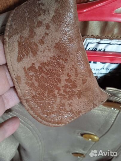 Кожаный плащик