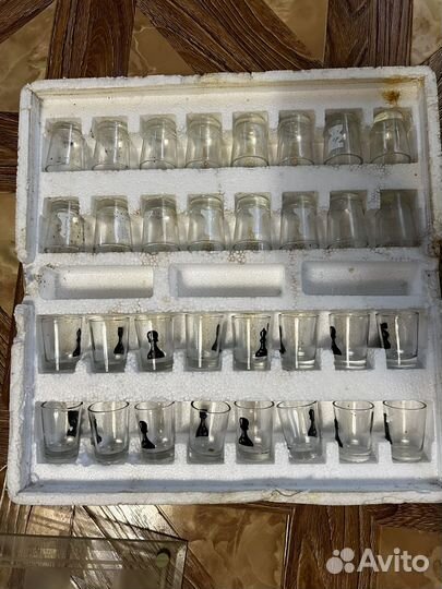 Подарочный набор рюмок шахматы