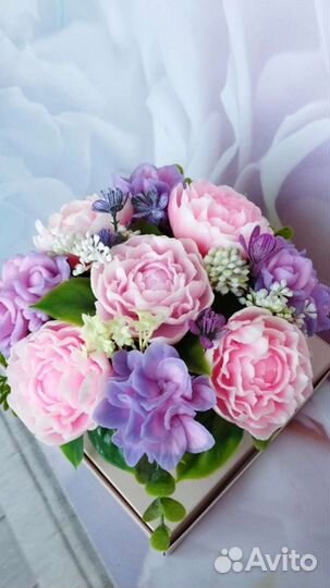 Букет из мыла ручной работы