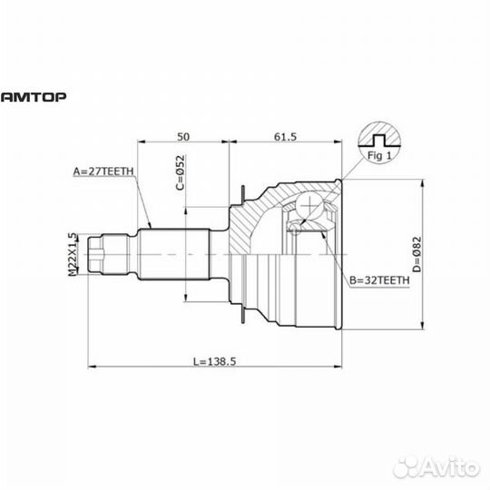 Double-force dfcv0602 шрус привода