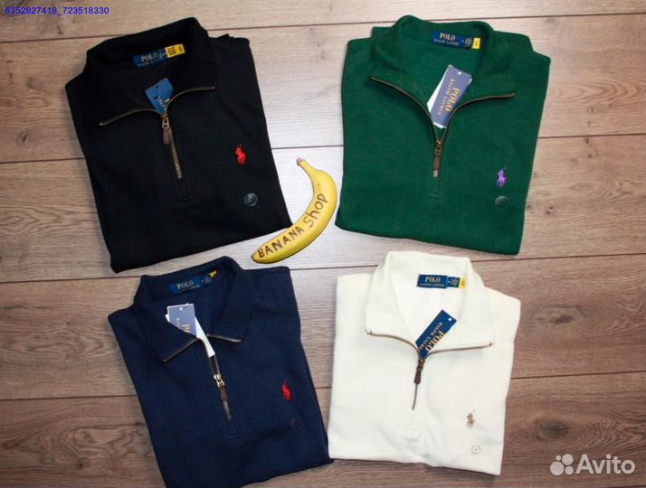 Polo Ralph Lauren джемпер зеленый полузамок (Арт.24247)