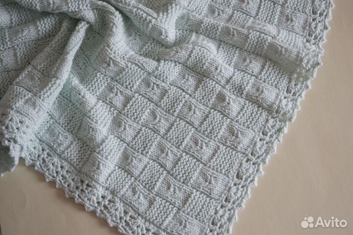 Плед детский вязаный