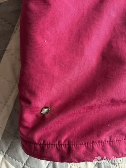 Утепленные брюки на девочки с лямками 116-122