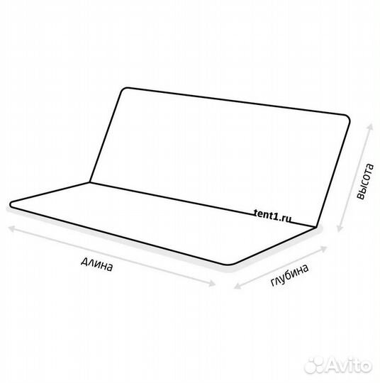 Сиденье для качелей 155х55х52 см бордовый