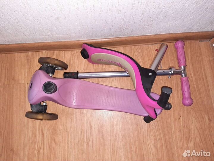 Самокат детский трехколесный с сиденьем