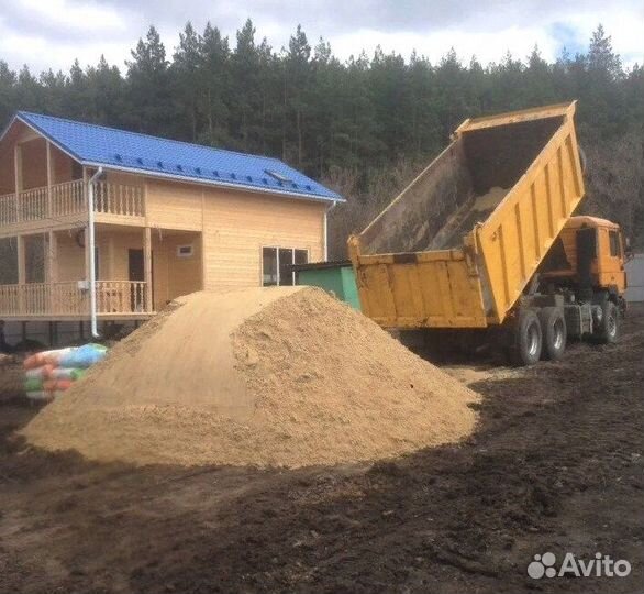 Песок карьерный с доставкой