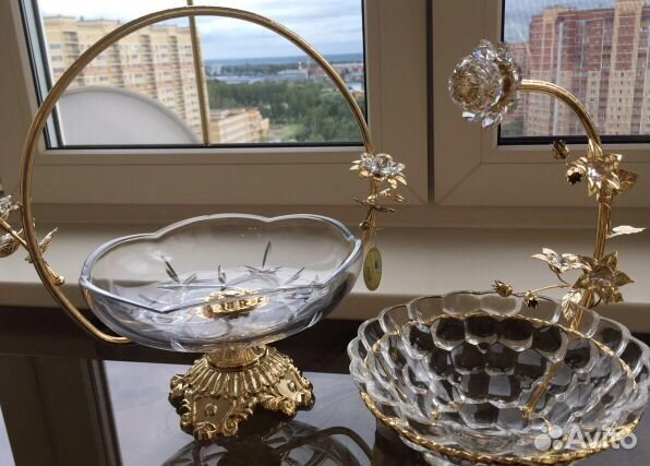 Конфетница Вазы Swarovski Crystal