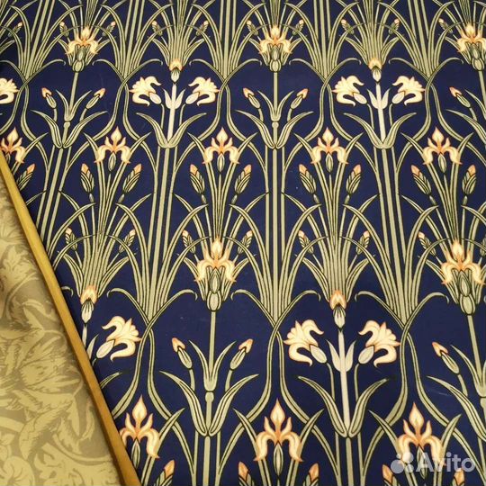 Бархат в стиле модерн ирисы