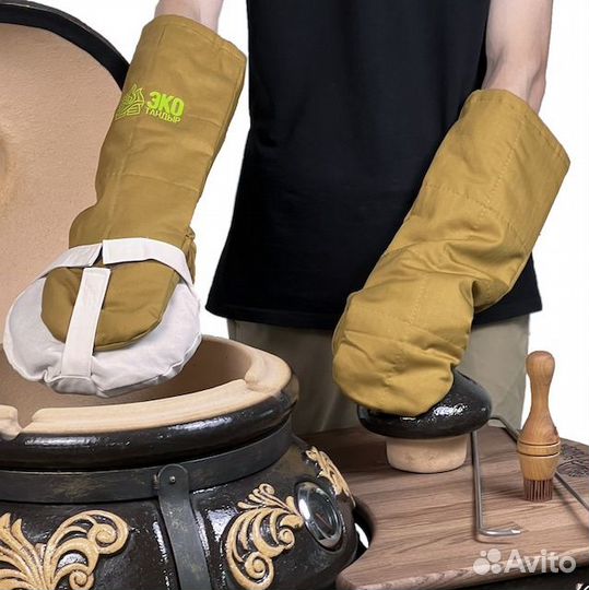 Жаропрочные рукавицы для приготовления лепешек