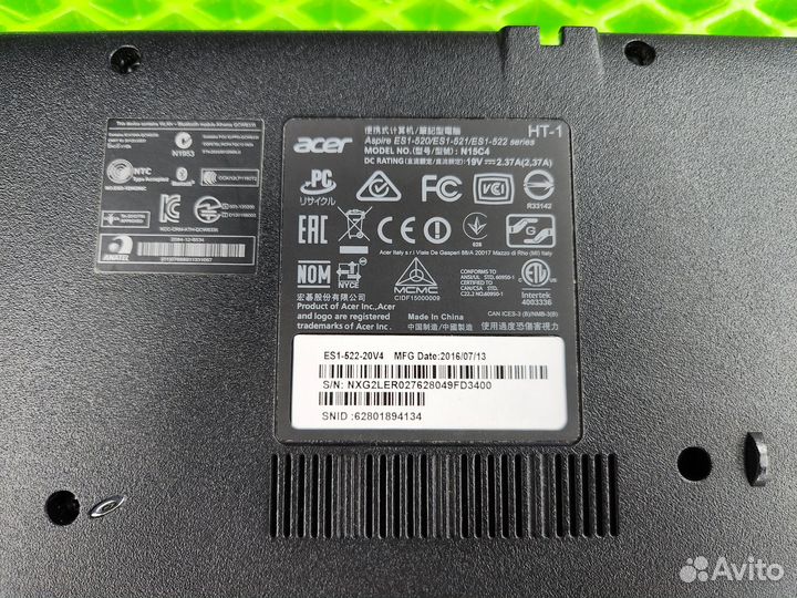 Ноутбук Acer Aspire ES1-522