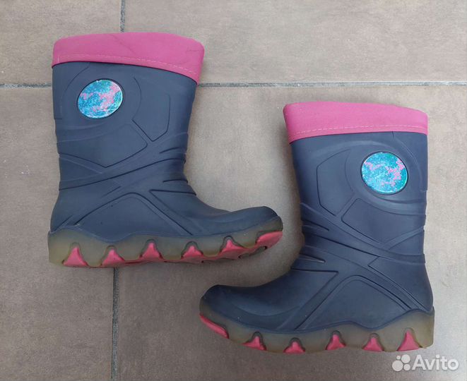 Резиновые сапоги утеплённые р26/27