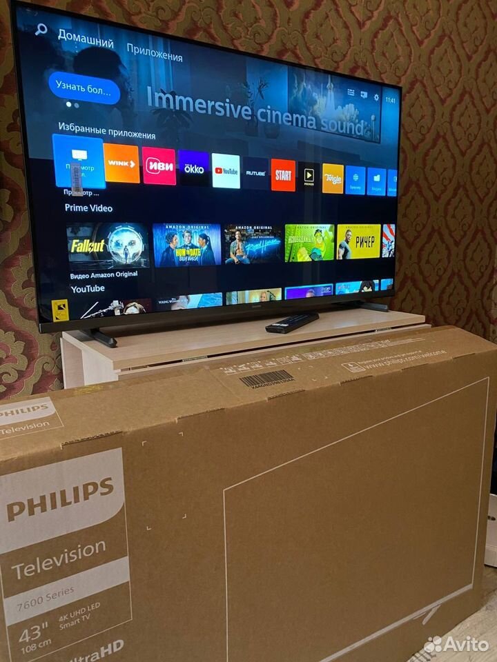 Телевизор philips 43PUS7608/60 4K