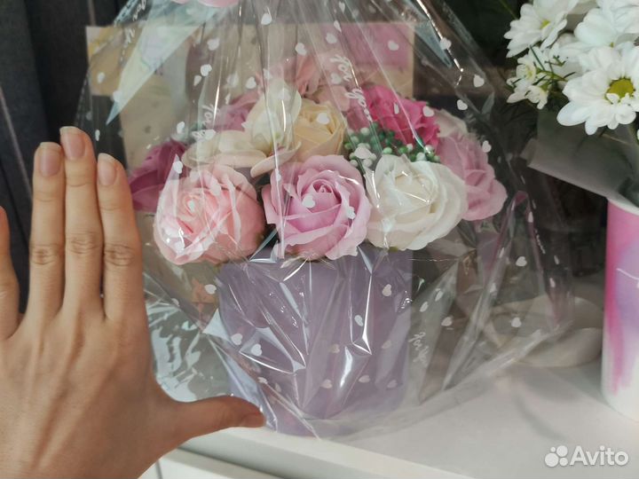 Букет цветов из мыла