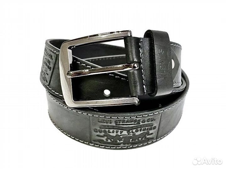 Ремень кожаный Levis 1291 black