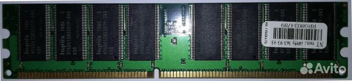 Модуль памяти DDR 1GB PC3200