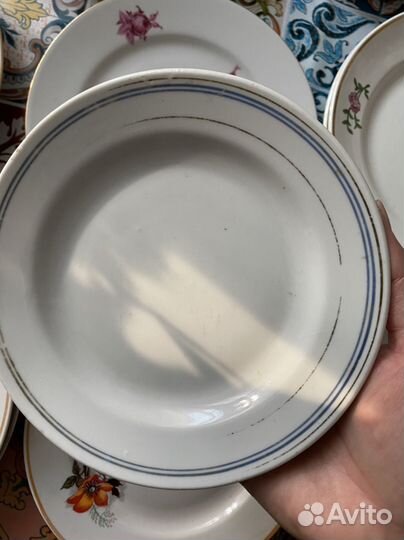 Сервиз столовый тарелки блюдца раритет СССР