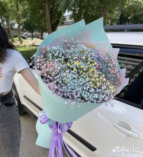 Гипсофила букет цветы