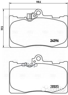 Колодки торм. для а/м Lexus GS (05) /IS (06) д
