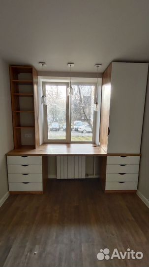 Рабочая зона у окна за 5 дней