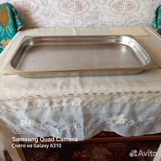 Противень из нержавейки с крышкой бу