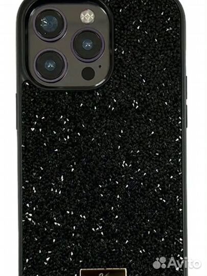 Чехол на iPhone 14 pro max со стразами swarovski