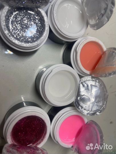 Гель полигель акригель RuNail, AllStar,PinkBerri