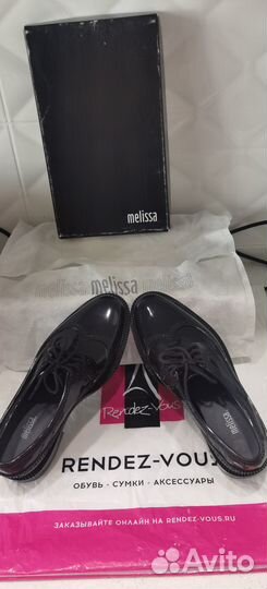 Новые резиновые полуботинки Melissa лоферы туфли