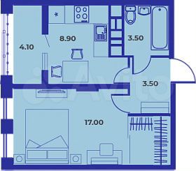 1-к. квартира, 37 м², 10/15 эт.
