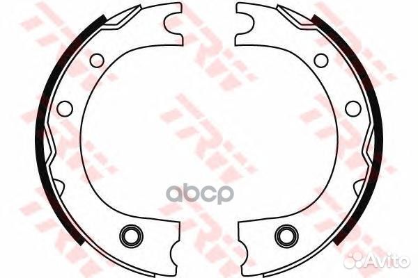 Колодки торм стоян к-т задн gs8716 TRW