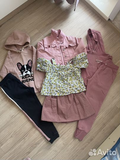 Вещи для девочки Zara, Next, H&M 128-134