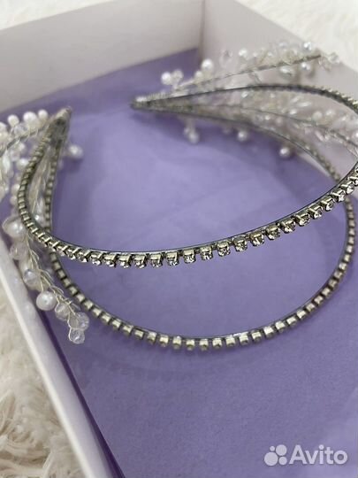 Свадебная диадема ручной работы