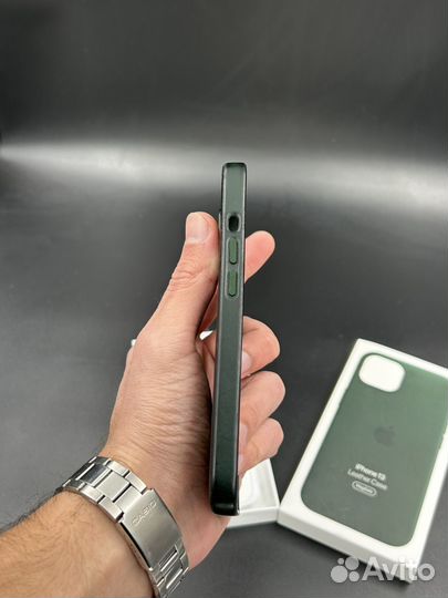 Оригианльный кожанный чехол на iPhone 13