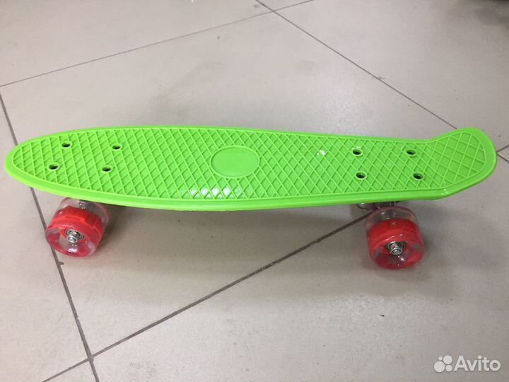Лонгборд пенниборд скейтборд Зеленый